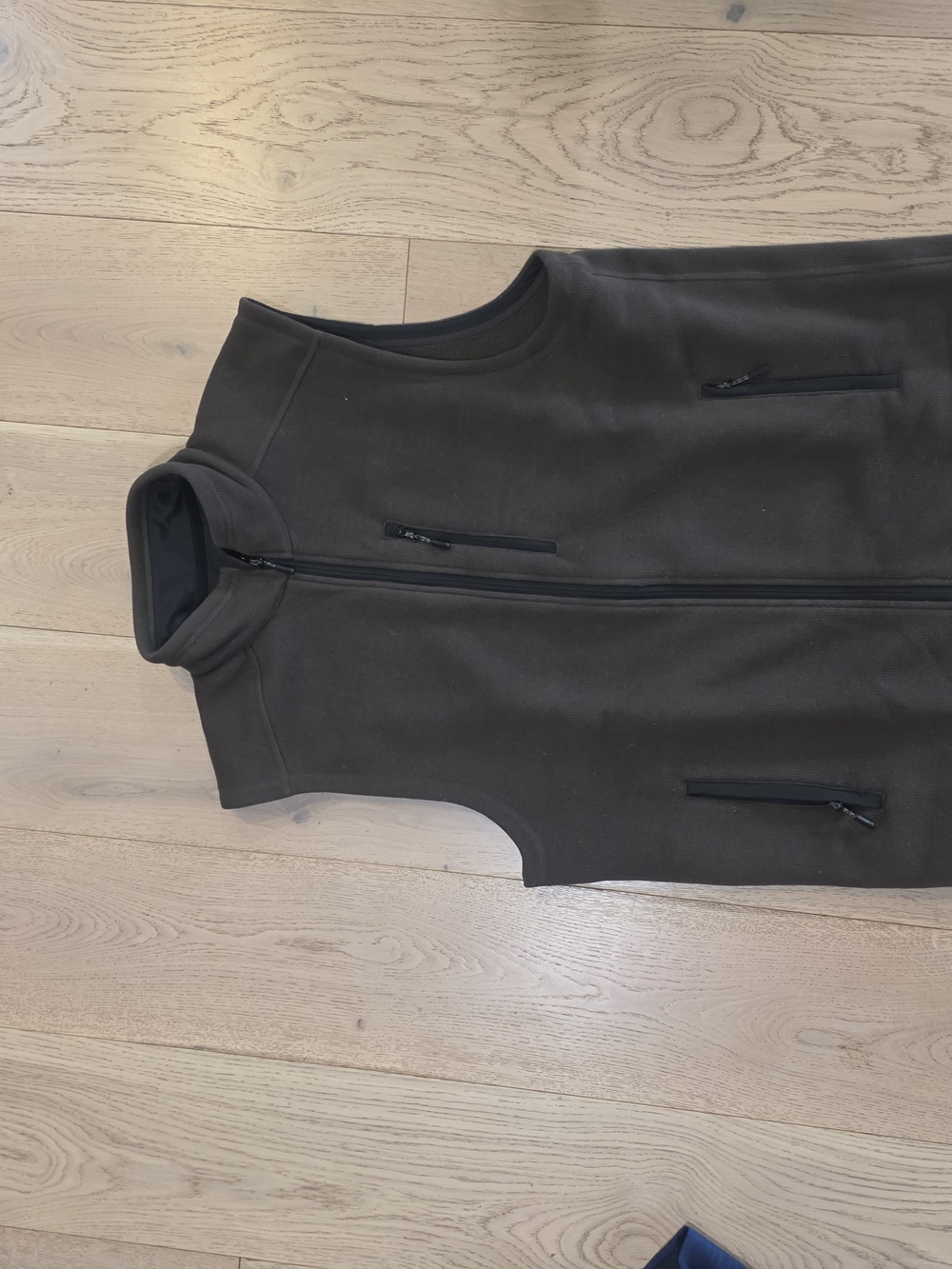 Filson Brown Full-Zip Fleece Vest